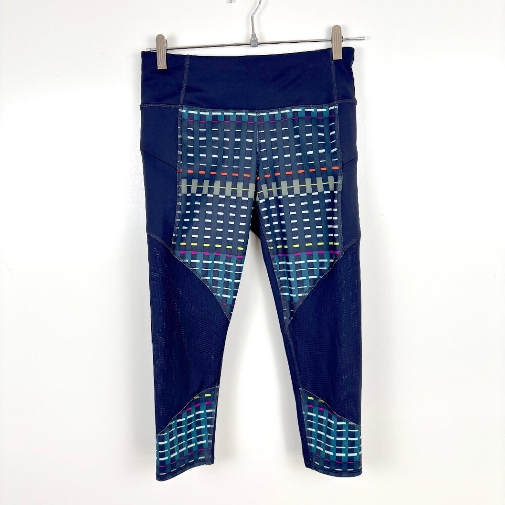 Athleta Small Timeless Contender Capris Leggings Zip Pockets Small Petite - Picture 5 of 11